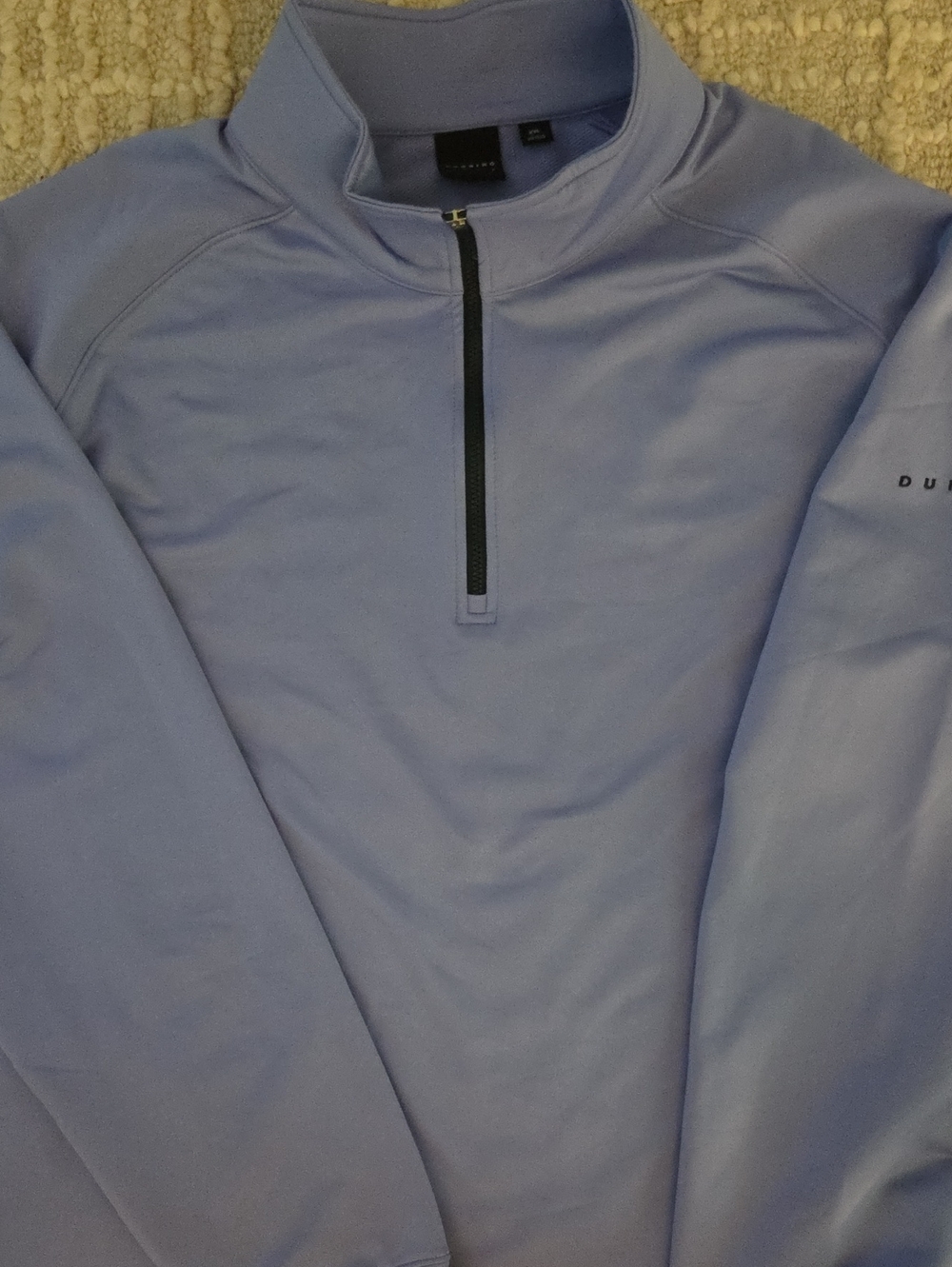 Dunning Golf Performance 1/4 Zip Pullover - Periwinkle Slate Blue Men's XXL